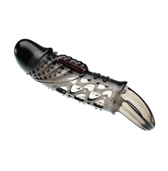 PRETTY LOVE - Cecelia Vibrating Penis Sleeve With Ball Strap (L:14cm - D:4cm) PRETTY LOVE - Cecelia Vibrating Penis Sleeve With Ball Strap (L:14cm - D:4cm)
